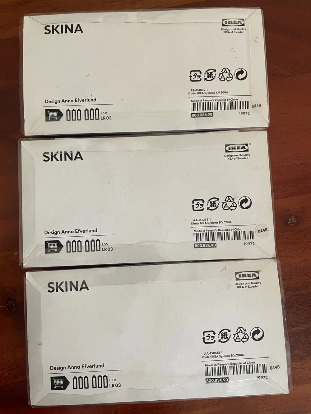 NEW IKEA SKINA LED light up Coasters (Set of 3) Fun for indoor outdoor party